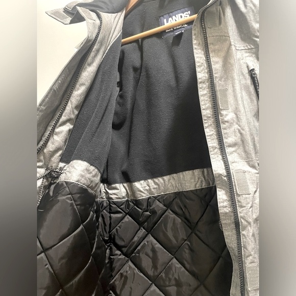 Lands End Grey Women’s Squall Parka size small - Picture 5 of 9